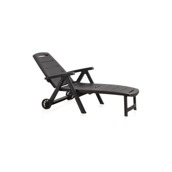 TUMBONA PLEGABLE ANTIBES ANTRACITA C/RUEDAS 55369