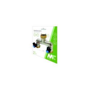 DERIVACION GRIFO JARDIN LATON 2 SALIDAS 3/4HX3/4M