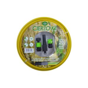 KIT MANGUERA CIERZO AGRICOLA 19MM X 20M 3 CAPAS