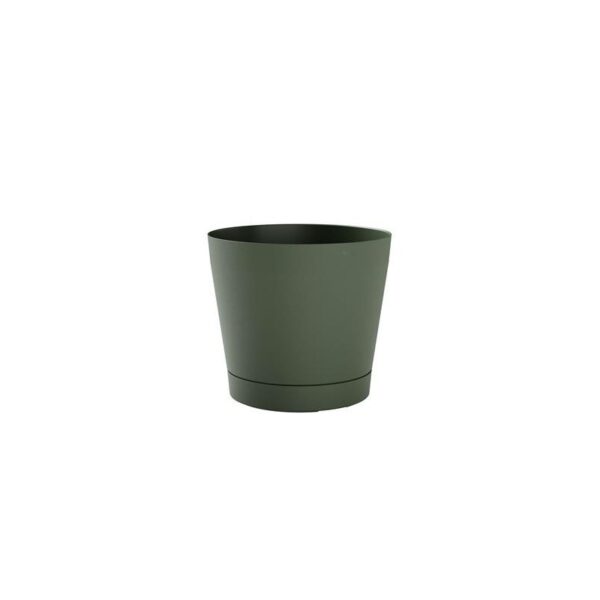 MACETA C/RESERVA AGUA+PLATO 29CM. VERDE