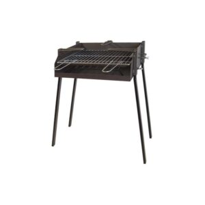 BARBACOA CUADRADA CON SOPORTE PAELLA 50X40X75 CMS.