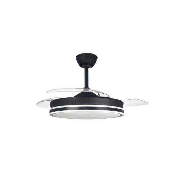 VENTILADOR TECHO RETRACTIL SUPERECO 45W 4400LM NGR