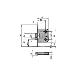 PICAPORTE CON CONDENA 510 HL