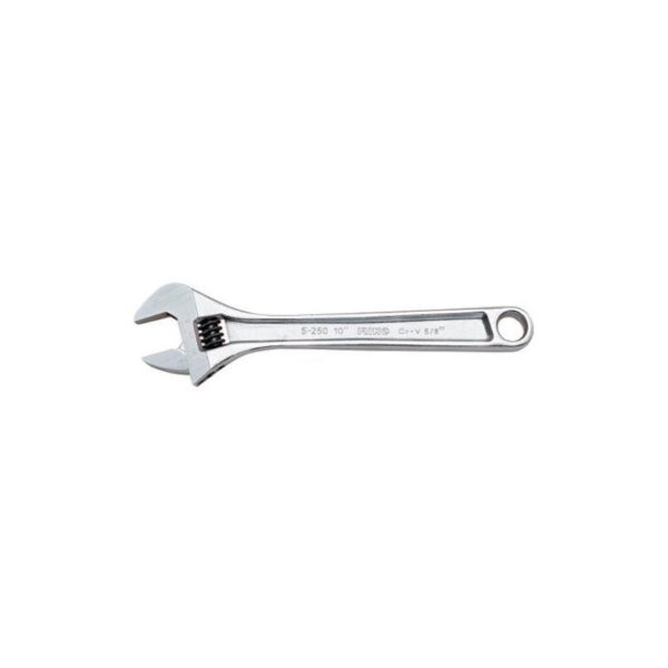 LLAVE AJUSTABLE MOLETA CENTRAL CROMADA 8"