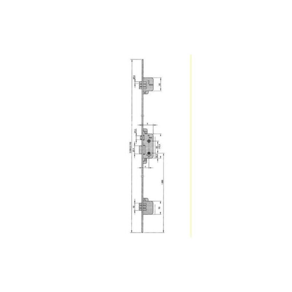 CERRADURA SEGURIDAD 8922-80 AL YL6 70 CC M3