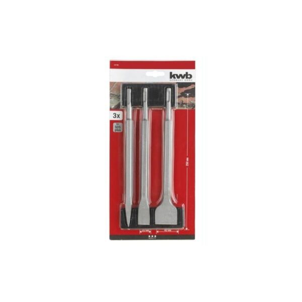 SET CINCELES SDS 3 PIEZAS KWB 49247190