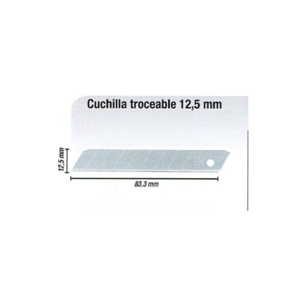 RECAMBIO HOJAS CUTTER MT-1 12.5 MM. (JUEGO 10)