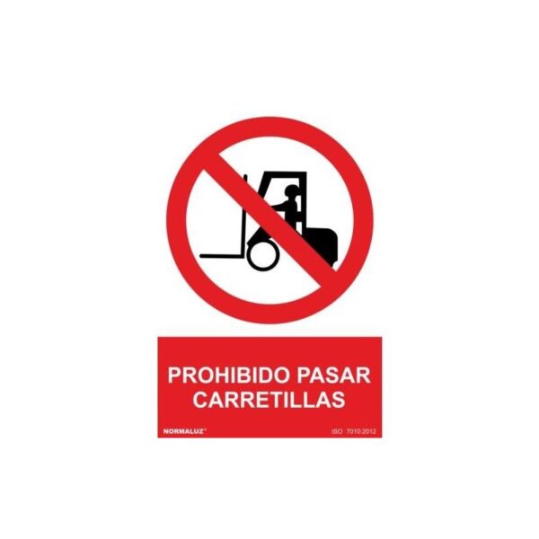 SE￑AL PROHIBIDO CARRETILLAS