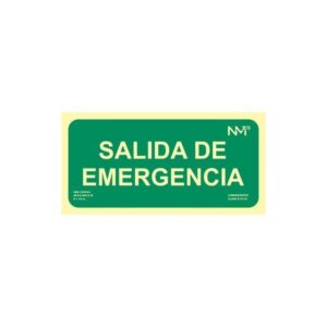 CARTEL PVC LUMI. SALIDA EMERGENCIA 150X300 A13406