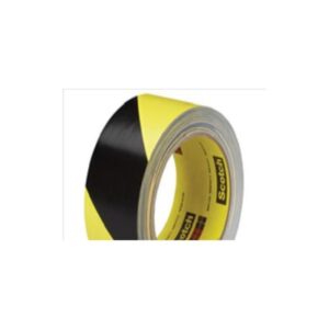 CINTA VINILO FRANJA SEGURIDAD NEGRO AMARILLO 766