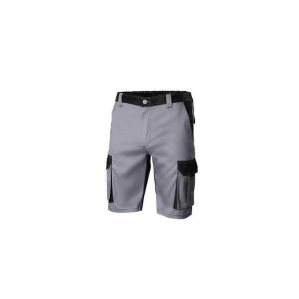 BERMUDA BICOLOR MULTIBOLSILLOS GRIS/NEGRO T-50