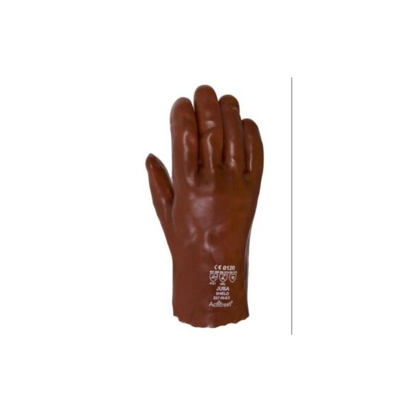 GUANTE PVC CON ALGODON 27 CM. 227-RI 9,5 PAR