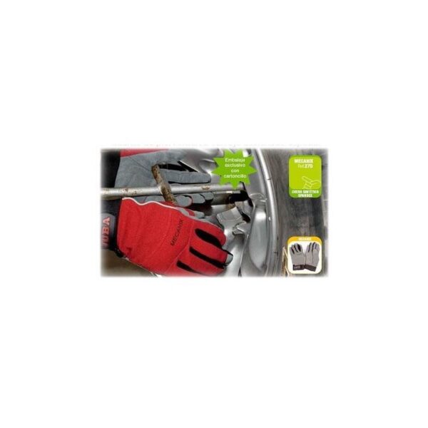 GUANTE MECANICO SINTETICO MECANIX ROJO T/8 PAR